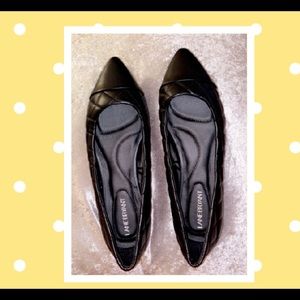Quilted black flats size11
